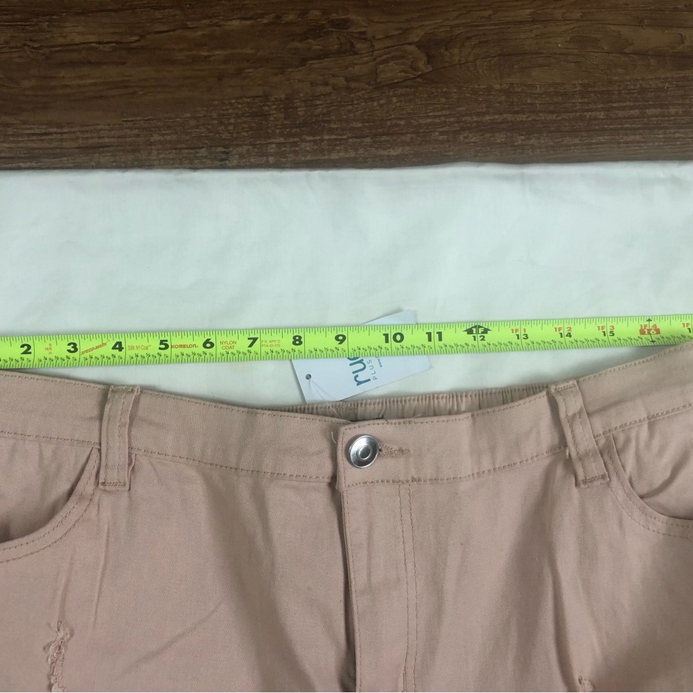 Pink Distressed Cargo Pantsc - Picture 5 of 7
